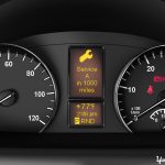 1 – Understanding Mercedes-Benz Active Service System Maintenance Reminder – view of Mercedes-Benz instrument panel