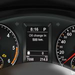 1 – Understanding Volkswagen’s Oil Monitoring Systerm SIL – instrument panel of a Volkswagen with oil change indicator